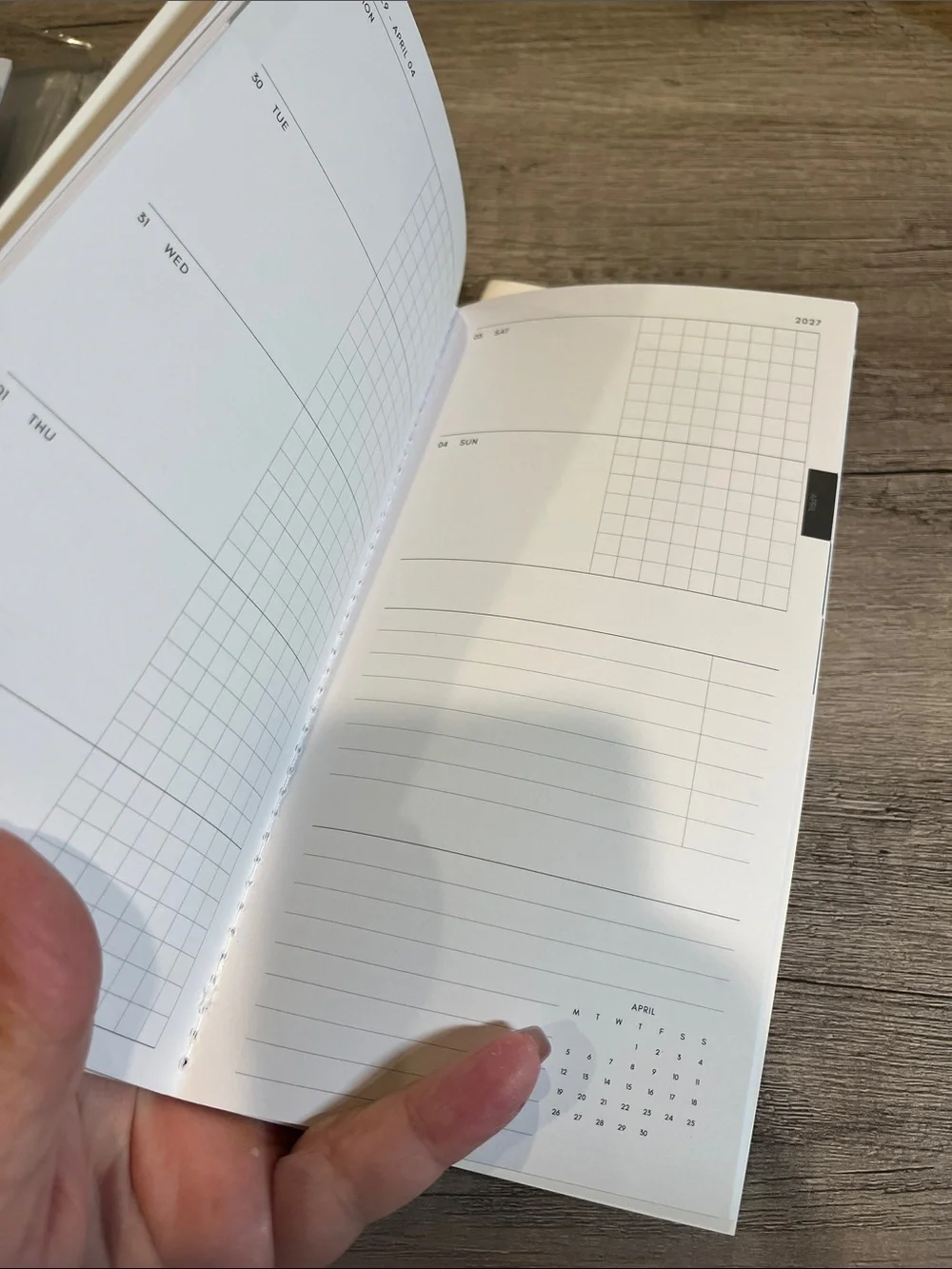 Cloth & Paper Clear PVC planner cover with monthly & weekly inserts